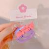 Diadema de dopamina de verano accesorios para el cabello de niños anillo de toalla con lazo de colores banda de goma de alta elasticidad no daña el cabello anillo para coleta