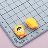 Personajes de Dibujos Animados Brillantes Comida Juego Galletas Tostada Baozi Nuevo Nuevo Pasador Cuerda para el Cabello Hebilla de Zapato Ropa Bricolaje Accesorios de Resina