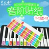 Pegatina de Piano Inglés Comercio Exterior Transfronterizo Combinación de Colores Pegatina de Teclado Inferior 88/61/49 Teclas Espectro Simplificado Grupo de Palabras Universal