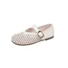 Zapatos de Red Huecos de Verano, Zapatos Mary Jane de Correa Única, Zapatos Planos de Boca Baja para Mujer, Sandalias Romanas Perforadas Estilo Nuevo 2026
