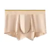 Calzoncillos tipo bóxer acanalados de modal para hombre 10A Transpirables Antibacterianos Cintura Media Ropa Interior Tipo Bóxer Agradables a la Piel Color Sólido Ropa Interior para Hombre
