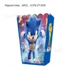 Nuevo Sonic 2 Sonic Boy Vajilla para Fiesta de Cumpleaños Bandera Mantel Plato Vaso de Papel Set Decoración