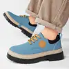 Botas Hombre Primavera y Otoño Nuevo Estilo Británico Exterior Casual Deportivo Caña Baja Zapatos de Trabajo Calzado Juvenil de Moda para Hombre