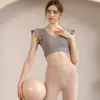 Roupas Novas de Pilates e Yoga 2026, Nova Manga Curta de Alta Qualidade para Academia, Roupa Esportiva Profissional de Yoga, Edição Premium de Verão