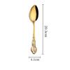Cross-border 304 oco relevo aço inoxidável utensílios de mesa royal court faca e garfo colher terno europeu bife faca e garfo colher de sobremesa