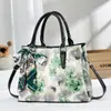 Bolsa de mão de luxo de Hong Kong, modelo novo para mulheres que vão trabalhar, bolsa de maternidade de grande capacidade com estampa floral, bolsa transversal versátil para mulheres