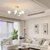 Lustre de sala de estar de luxo leve, luminária de sala de jantar moderna minimalista Zhongshan, luminária de iluminação residencial estilo nórdico, luz principal de quarto feijão mágico, ferro
