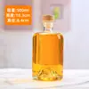 Botellas de Vino de Frutas de Fondo Cóncavo de Nuevo Estilo, Botellas para Bebidas con Tapas de Madera, Botellas para Licores, Botellas de Vidrio, Botellas Dispensadoras de Licores, Botellas Vacías, Al por Mayor en Stock