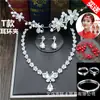 Tocado de Novia Set de Tres Piezas Accesorios de Hilo de Boda Coreana Corona Collar Aretes Set Combinable Trendy Envío Gratis Nuevo Estilo