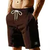 Shorts Esportivos Masculinos de Veludo Listrado Estilo Americano para Verão Amazon Transfronteiriço Calças Casuais Simples para Praia e Basquete