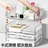Estante de Armazenamento para Classificação de Dados Estante de Armazenamento de Arquivos Multi-Camada para Desktop Estante Transparente para Livros Estante de Armazenamento de Arquivos para Escritório