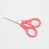 Tijeras Mini Redondas de Acero Inoxidable para Niños de Preescolar y Estudiantes, Papelería, Manualidades, Tijeras para Cortar Papel de Oficina y Hogar