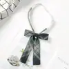 Corbata de Moño Jk Carta del Bosque para Estudiantes Mujeres Estilo Japonés Perezoso Sin Corbata Estilo Universitario Camisa Verde Oscuro Corbata Atada a Mano para Hombres Moderna
