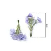 4 cabezas de flor de seda artificial con teñido degradado, cabezas pequeñas de flor de ciruelo para tocados de boda hechos a mano DIY, pequeños ramos de flores artificiales al por mayor