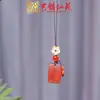 Talla de Madera de Palo de Rosa Creativa DIY Grabado Cadena para Teléfono Móvil Colgante Yiming Xianyuan Colgante Creativo Joyería Colgante