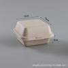 Caixa Bento de Celulose de Papel Caixa de Almoço Caixa de Papel Descartável 6 polegadas Pintura Suflê Caixa de Hambúrguer Atacado Material Ecologicamente Correto