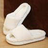 Pantuflas de Algodón Peludo para Mujer, Invierno Pareja Antideslizantes Hogar Cálido Interior Maternidad Pantuflas de Interior, Zapatos de Algodón Engrosados para Hombre, Estilo Pareja