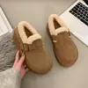 Zapatos Birkenstock Retro para Mujer Invierno Más Terciopelo 2026 Nuevos Mocasines de Suela Gruesa que Aumentan la Altura Zapatos de Pan Calientes Botas de Nieve Zapatos de Algodón