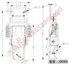 Pestillo de Doble Resorte Engrosado de Acero Inoxidable 304 Cerradura de Alta Resistencia para Cajas de Madera