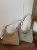 Bolsa de Ombro Tecida Patchwork Elegante e Moderna, Bolsa Transversal Tendência de Grande Capacidade para Uso Diário e na Praia