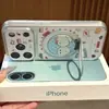 Funda de teléfono estilo vintage con un diseño lindo, adecuada para teléfonos iPhone 16 Pro Max y Apple 17; electrochapado para una transformación rápida y fácil