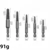 Extractor de Tornillos Rotos de Vástago Hexagonal de 5 Piezas Transfronterizo con Varilla de Liberación Rápida de 60 mm Juego de Herramientas Eléctricas para Extracción de Tornillos Rotos