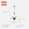 Lustre vintage estilo francês, luz principal para o hall, luminária criativa "feijão mágico" para sala de jantar e quarto, conjunto de 6 peças de iluminação para sala de estar estilo meados do século, sem ferro