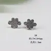 Liga Prata Xizang Nó Chinês nas costas Contas Ocas de Nuvem diy estilo étnico vintage nó auspicioso nó Unicom acessórios para pendurar no carro