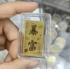 Pegatina de Teléfono de Oro Puro 999 para Riqueza Instantánea, con Adhesivo Trasero, Pegatina de Oro de 2mg, Regalo Promocional de Tienda de Oro para Transmisiones en Vivo