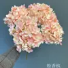 Nueva simulación de flor Morandi, 5 cabezas de mijo, hortensia grande para boda, hortensia de mano, camino de boda, flores falsas decorativas