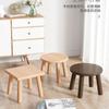 Banco pequeño de madera maciza para el hogar, banco infantil, taburete bajo de roble, banco de tronco, taburete redondo nórdico, taburete para sala de estar, suministro directo de fábrica