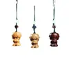 Muñeca Auspiciosa Fuwa Pequeña Colgante para Teléfono Móvil Colgante Creativo Accesorios Colgantes Llavero Regalo Artesanía de Talla en Madera