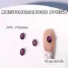 Tendencias de Tiktok y Xiaohongshu Accesorios de Arte de Uñas Redondos Planos de Aleación de Diamante Coloridos Diamantes Brillantes Base Dorada y Plateada Decoraciones para Uñas