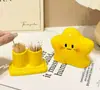Lindo Soporte para Palillos con Forma de Estrella, Decoración Creativa de Escritorio para el Hogar de Plástico, Caja de Palillos, Almacenamiento 2 en 1 para Hilo Dental y Bastoncillos de Algodón