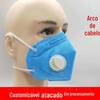 Máscara de válvula respiratória Kn95 montada na cabeça anti-poeira soldagem industrial dobrável máscara descartável de carvão ativado