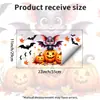 Pegatinas de pared de Halloween, dibujos animados, jardinero oscuro, pegatinas de pared autoadhesivas, duende, bruja, calabaza, pegatinas de decoración de pared para sala de estar