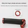 Tapa Antideslizante de Goma para Manillar de Bicicleta Bloqueo de Aleación de Aluminio Manillar de Bicicleta de Montaña Cubierta Antideslizante para Manillar de Bicicleta