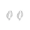 Pendientes de Cruz Retorcida Amanecer de Primavera: Estilo coreano petite, elegante y simple, versátil para el día a día, diseño de línea de doble capa, aretes nuevos