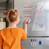 Imán Fuerte para Refrigerador Magnético Tablero Transparente de Acrílico para Notas Mensajes Tablero de Escritura Tablero para Escribir a Mano Tablero de Exhibición Paquete E