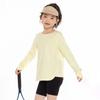 Zun 30% de desconto Camiseta Esportiva Manga Longa Infantil Feminina 5A Antibacteriana de Secagem Rápida Estilo Verão 2026 Top Casual para Uso Externo