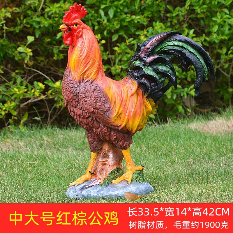 中大好红棕公鸡