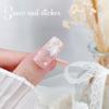 Adesivos de floco de neve de unha de celebridades on-line, relevo dourado, tridimensional, ouro branco e prata, fototerapia de unha de Natal, decalques decorativos, novo