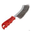 Cepillo cuchillo removedor de óxido de acero inoxidable cepillo de alambre de acero tipo cuchillo cepillo de limpieza de juntas con forma de cuchillo cepillo de mango de plástico cepillo cuchillo duro