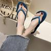 Nuevas chanclas de verano para mujer, ropa exterior de moda, férula de pellizco, zapatillas de playa Cyber Celebrity Seaside Spot