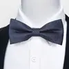 Estoque Pronto do Fabricante Gravata Borboleta Jacquard Formal Masculina para Negócios, Casamento, Festa, Gravata Borboleta Floral de Poliéster em Forma de Seta
