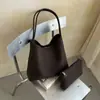 Bolsa vintage de trama grande capacidade estilo despojado 2026 nova outono e inverno ins versátil para trabalho ombro axila bolsa balde