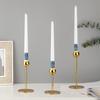 Amazon Candelabro de Hierro Transfronterizo Utensilio Base Boda Ambiente de Boda Adornos a la Luz de las Velas de Alta Gama Venta al por Mayor