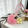 Pequeño Regalo Día Nacional Llavero Corazón de Peluche Estrella Sueño Flor Rosa Cadena para Teléfono Colgante de Bolso Regalo Promocional