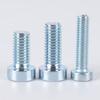 Tornillo de máquina GB6191 cabeza cilíndrica delgada de ciruela grado 8.8 zinc blanco azul M6M8M10 tornillo antirrobo cabeza corta acero al carbono medio
