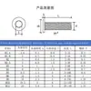 Tornillos de Acero Inoxidable 304 de Cabeza Plana Grande con Socket Hexagonal M2-M12 Pernos de Cabeza Plana con Socket Hexagonal Tornillos de Cabeza Plana cm
